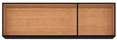 Armário Aéreo de Cozinha 120cm 3 Portas Classic Preto - Poquema
