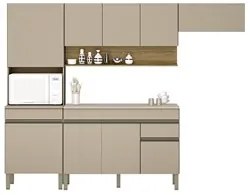 Armário de Cozinha 4 peças Balcão com Tampo 120cm Lina07 K02 Vanilla/F