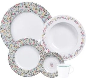 Aparelho de Jantar Tramontina Dalina em Porcelana Decorada 30 Peças