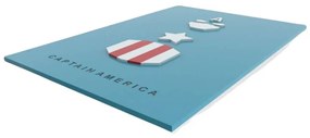 Quadro 3D Decorativo Capitão America Vingadores Marvel