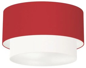 Plafon de Sobrepor Cilíndrico SP-3045 Cúpula Cor Bordo Branco