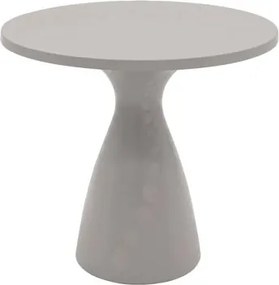 Mesa Flut 80cm Redonda em Polietileno Concreto Tramontina