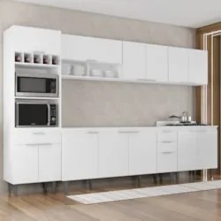 Armário de Cozinha CP05 Para Pia 180cm Pérola Z34 Branco    - Mpozenat