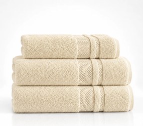 Kit 3 Pçs Toalhas Karsten 100% Algodão Yves - Vanilla Vanilla