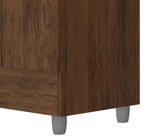 Guarda Roupa Ideal 4 Portas Plus Imbuia Rústico - Vila Rica Móveis