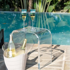 Banco de Acrilico Curve - MDO3  MDO3