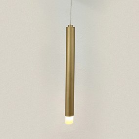 Pendente Tubo Ø2,9X30Cm Ponteira Acrílico 1Xled 5W - Qimporta Pd2315 (PRETO, 110v)
