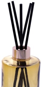 Kit Difusor e Porta Sabonete Liquido de Vidro Dourado - D'Rossi