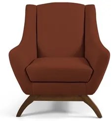 Kit 2 Poltronas Decorativas Base Manu Madeira Juliet Linho B-355 Laran
