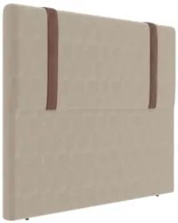 Cabeceira Cama Box Solteiro 90cm Estofada Glory Linho Bege Z04 - Mpoze
