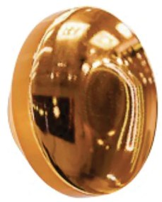 Arandela Galáxia 1Xpci Led 5W 220V Ø12X5Cm (C/ Três Furos Na Lateral)... (DR-V - Dourado Escovado)
