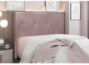 Cabeceira Cama Box Queen 160 cm Aquilla Veludo S04 - D'Rossi - Lilás