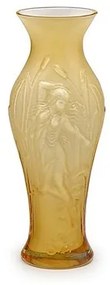 Vaso Nona Âmbar Leitoso Murano Cristais Cadoro