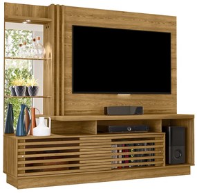 Estante de TV 60 Pol 200cm Sala de Estar Lumari Cumaru M20 - D'Rossi