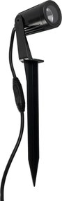 Espeto Led Aluminio Preto 4W 320Lm Ip67 3000K S.Ground