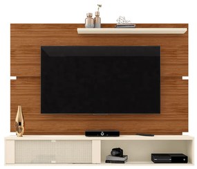 Home Suspenso Decorativo Perugia Para Tv até 75 Mel/Off White G44 - Gran Belo