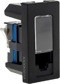 Módulo Tomada De Rede Lcs2 Rj45 Pial Plus+ - PRETO