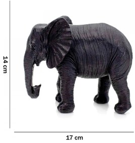 Escultura Decorativa Elefante Em Poliresina 14x17 cm M02 - D'Rossi
