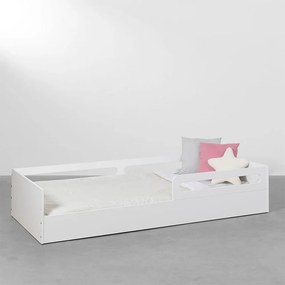 Cama Montessoriana Tivoli com Grades de proteção - Branco