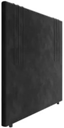 Cabeceira Cama Box Queen 160cm Estofada Rama Veludo Preto Z04 - Mpozen