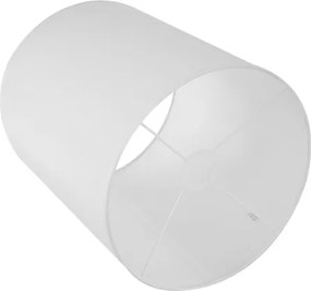 Cupula Para Abajur Tecido Branco Boca Larga 30Cm
