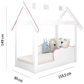 Cama Mini Casinha Montessoriana Infantil Rosa