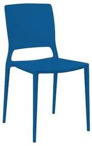 Cadeira Empilhável Urano Azul Bic em Polipropileno