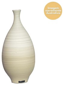 Vaso Garrafa decorativo em Cerâmica Carolina Haveroth - Bamboo Fosco