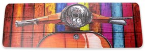 Quadro Decorativo MDF Colorido 20x60 Lambreta - D'Rossi