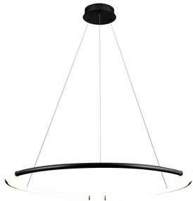 Pendente Nébula Ø87Cm Led 35W 3000K Bivolt / Anel Simples | Bella Ilum...