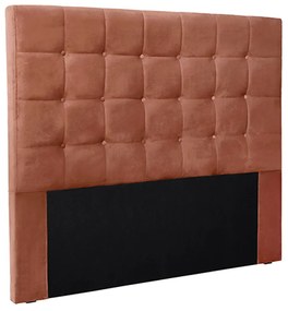 Cabeceira Decorativa Casal 1,40M Tropea Veludo Cobre G63 - Gran Belo