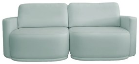 Sofá 2 Lugares Orgânico 194cm Modulado para Sala Brumma Bouclê  K01 - D'Rossi - Azul