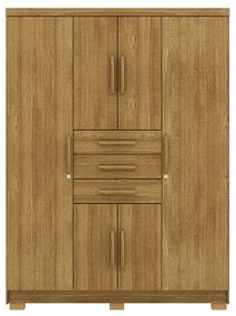 Guarda Roupa Taurus 6 Portas e 3 Gavetas Imperial Nature - Vila Rica Móveis