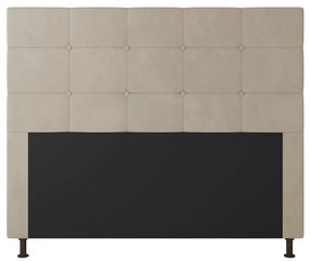 Cabeceira Stambul Para Cama Box Casal 140 cm Suede - D'Rossi - Bege