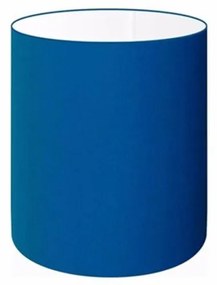 Cúpula em tecido cilíndrica abajur luminária cp-2009 13x15cm azul marinho