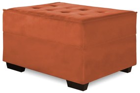 Puff Decorativo Coímbra 60x80 Suede Telha