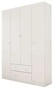 Guarda Roupa Infantil Helena 04 Portas 02 Gavetas Branco - Phoenix