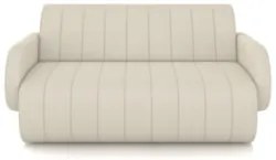 Sofá 2 Lugares 148cm Sala de Estar Munik Veludo Bege Z08    - Mpozenat