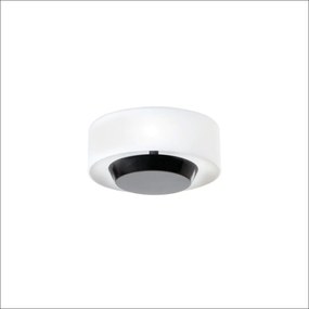 Arandela Bol Ø18X09Cm Rebatedor Em Vidro E Metal Alumínio 01Xled 9W 27... (CHAMPANHE, CRISTAL (Transparente))