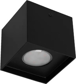 Plafon Sobrepor Alumínio Recuado 7,5cm - PRETO