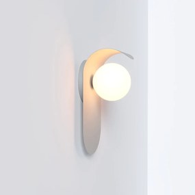 Arandela Wave 14X14X28Cm Aluminio E Globo Ø10Cm Rosca 01Xg9 - Qimporta... (CHAMPANHE)