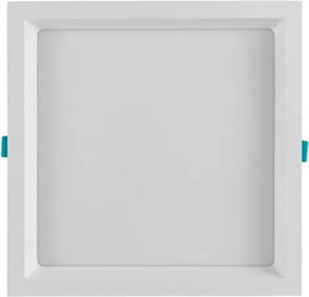 Plafon Led Embutir Branco Quadrado 22W 120 3000K Deep
