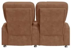 Poltrona Reclinável Para Cinema 2 Lugares Praddo FH9 Veludo Terracota