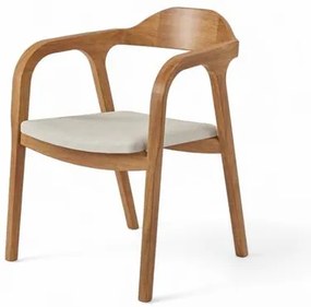 Cadeira Bugre Champagne Assento Tecido Bege Claro - 76903 Sun House