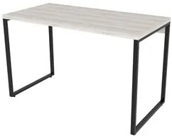 Mesa de Escritório Office 120cm Estilo Industrial Prisma C08 Snow - Mp