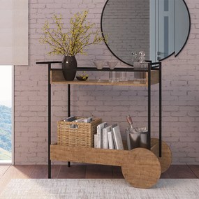 APARADOR MOVEL STEEL QUADRA VERMONT E PR