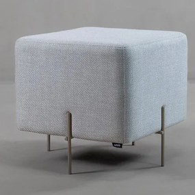 Puff Beagle Quadrado Trama Nuvem Base Champagne - 78259 Sun House