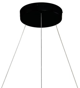 Pendente Naví Ø60X6Cm Led 46W 3000K Bivolt Alumínio Preto - Usina Impo...