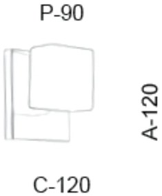 Arandela Cubo Flat Led Integrado 5,5W 2700K 12X9X12Cm Metal E Vidro |... (CAFÉ / COBRE BRILHO, 110V)