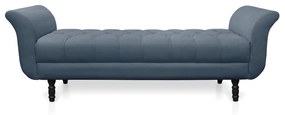 Recamier Olinda Suede 160 cm Pés Torneados Tabaco - D'Rossi - Azul Marinho
